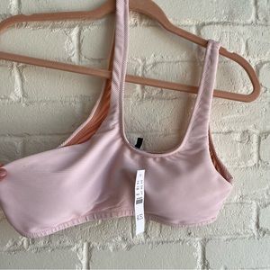 NWT J. Crew Ribber Asymmetrical Bikini Top